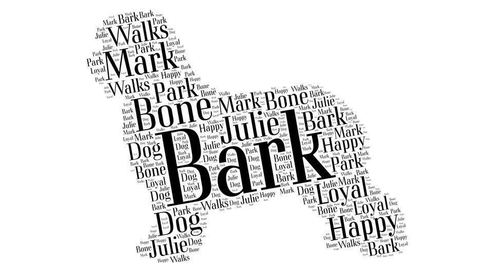 Word Art "Bark"